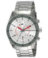 Fastrack, Men's Watch Space Rover Collection Analog , Silver Dial Silver Stainless Steel Band, 3201SM01
